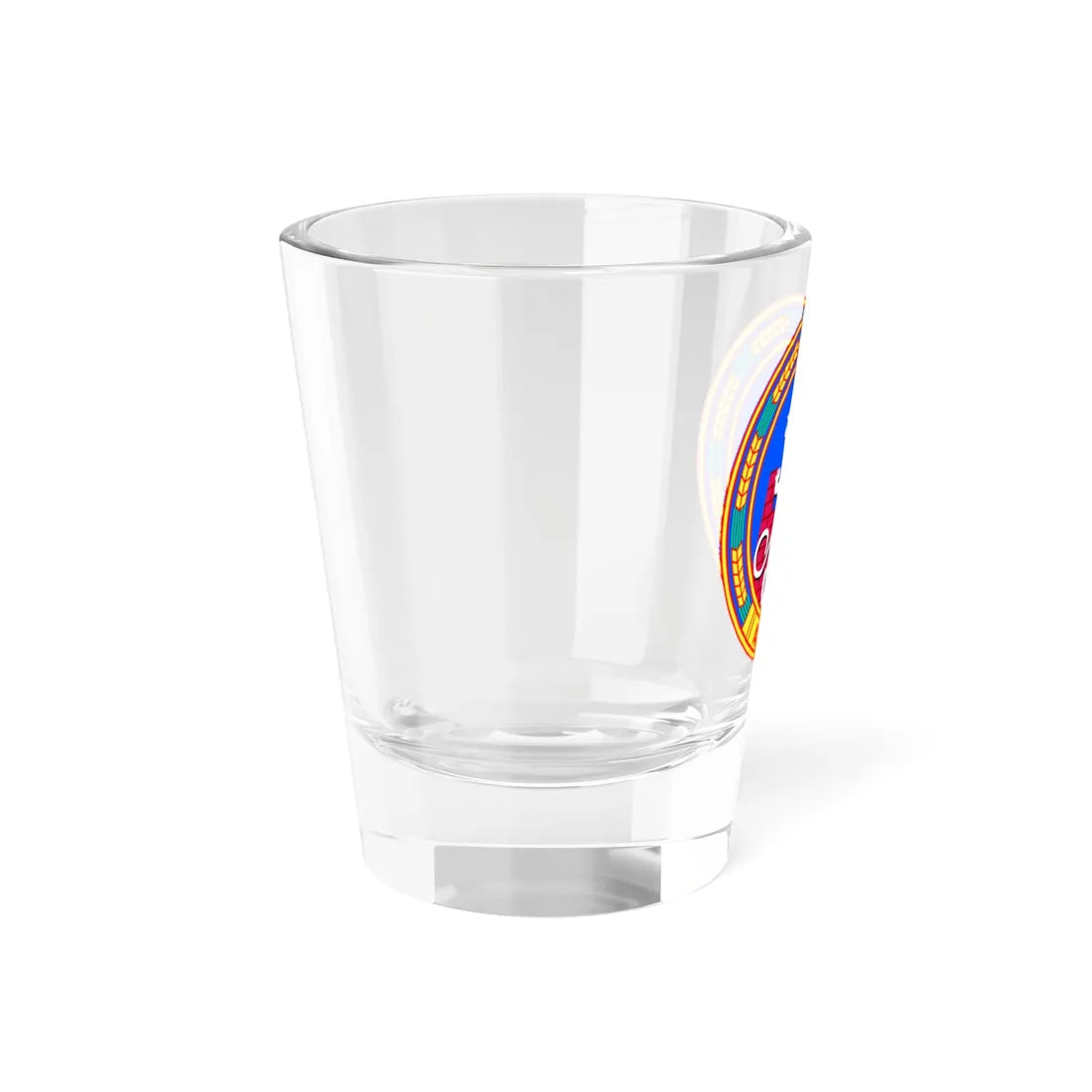 Coat of arms of Astana 1998-2008 (Kazakhstan) (Coat of Arms) Shot Glass 1.5oz - Go Mug Yourself