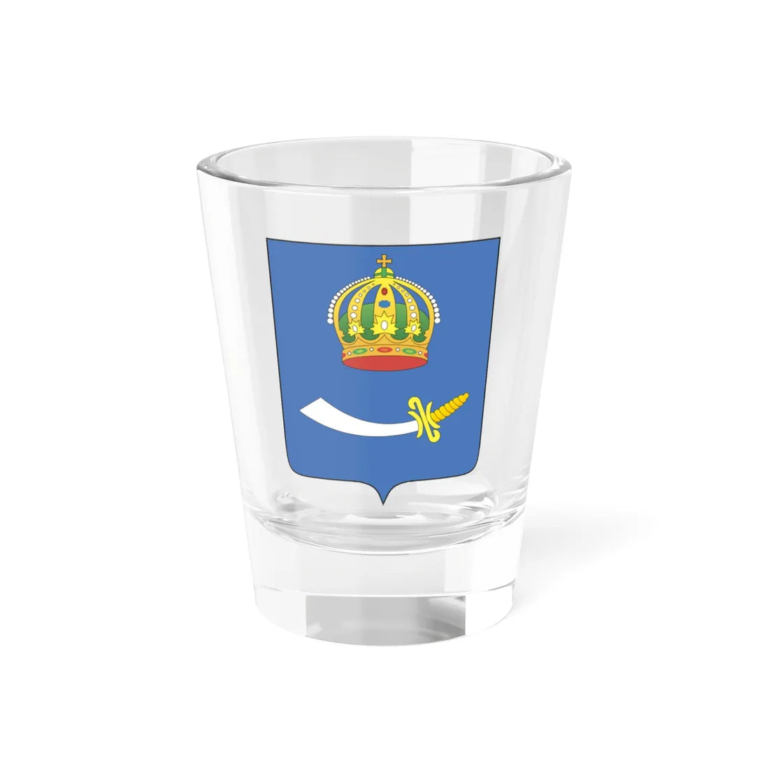 Coat of Arms of Astrakhan (Russia) (Coat of Arms) Shot Glass 1.5oz 1.5oz - Go Mug Yourself