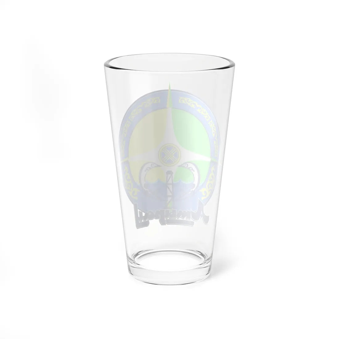 Coat of arms of Atyrau (Kazakhstan) (Coat of Arms) Pint Glass 16oz - Go Mug Yourself
