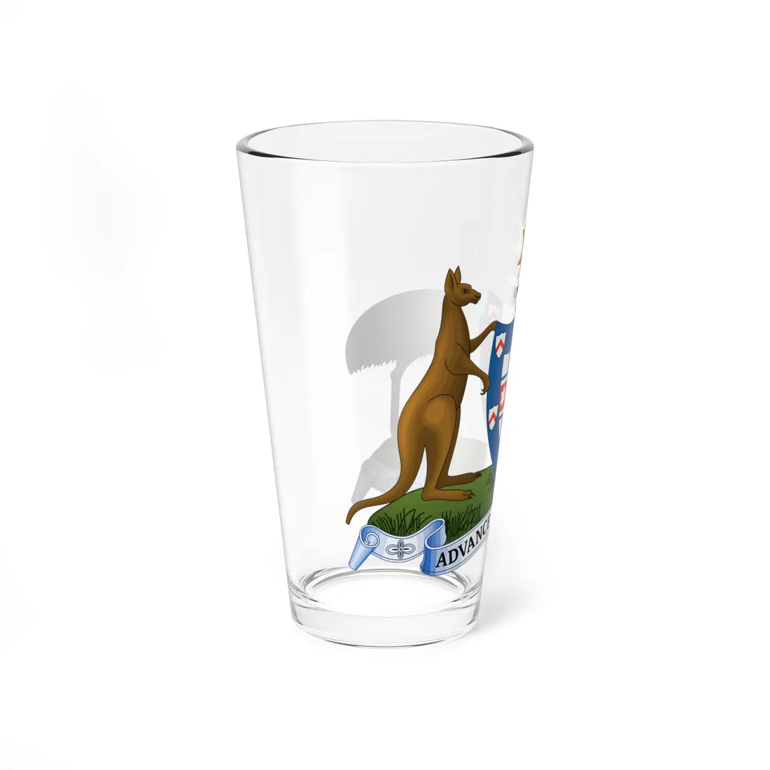 Coat of arms of Australia 1908-1912 (Australia) (Coat of Arms) Pint Glass 16oz - Go Mug Yourself