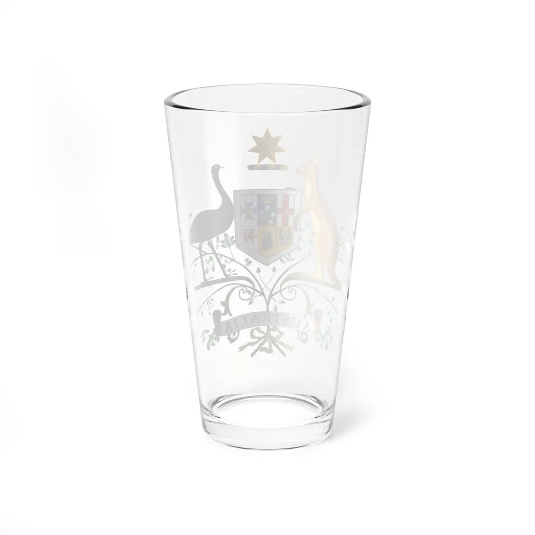 Coat of arms of Australia (Australia) (Coat of Arms) Pint Glass 16oz - Go Mug Yourself