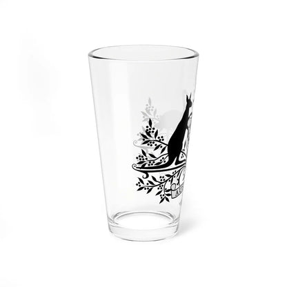 Coat of Arms of Australia conventional monochrome (Australia) (Coat of Arms) Pint Glass 16oz - Go Mug Yourself
