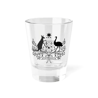 Coat of Arms of Australia conventional monochrome (Australia) (Coat of Arms) Shot Glass 1.5oz 1.5oz - Go Mug Yourself