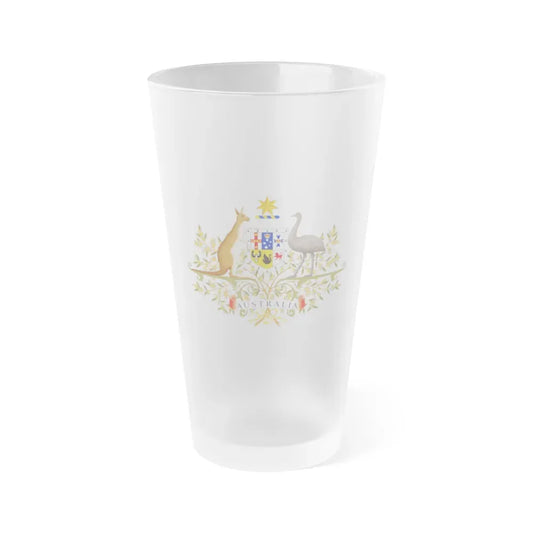 Coat of Arms of Australia - Frosted Pint Glass 16oz Default Title - Go Mug Yourself