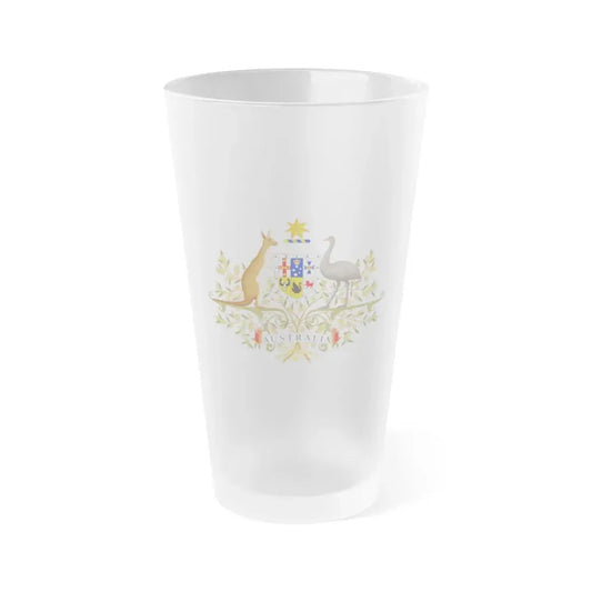 Coat of Arms of Australia - Frosted Pint Glass 16oz Default Title - Go Mug Yourself
