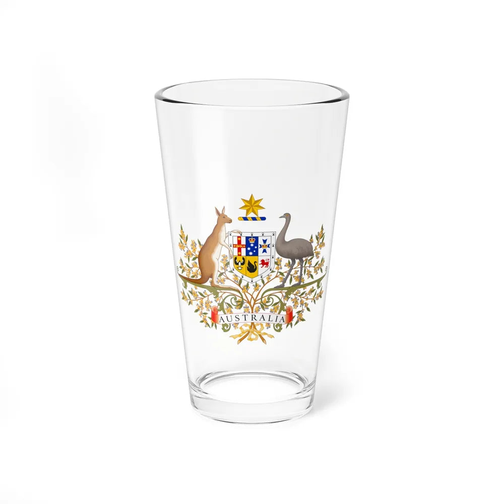 Coat of Arms of Australia - Pint Glass 16oz-16oz-Go Mug Yourself