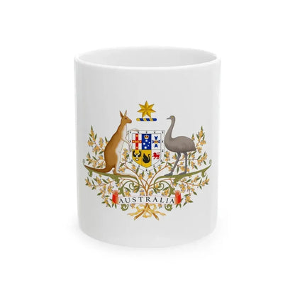 Coat of Arms of Australia - White Coffee Mug 11oz - Go Mug Yourself