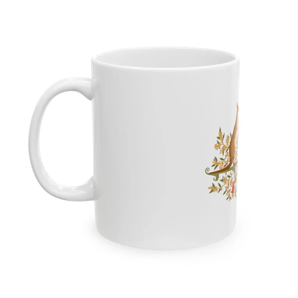 Coat of Arms of Australia - White Coffee Mug-Go Mug Yourself