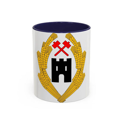 Coat of Arms of Austria 1918 - Accent Coffee Mug 11oz Navy - Go Mug Yourself