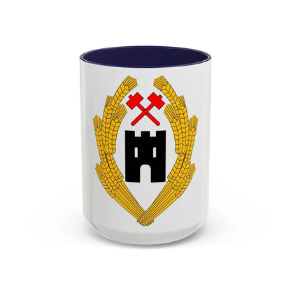 Coat of Arms of Austria 1918 - Accent Coffee Mug 15oz Navy - Go Mug Yourself