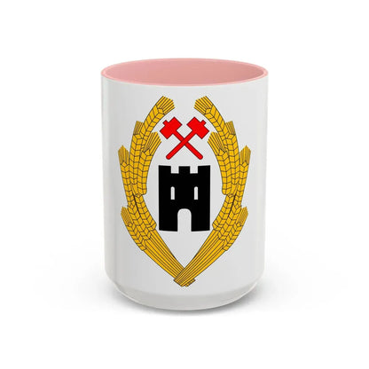 Coat of Arms of Austria 1918 - Accent Coffee Mug 15oz Pink - Go Mug Yourself