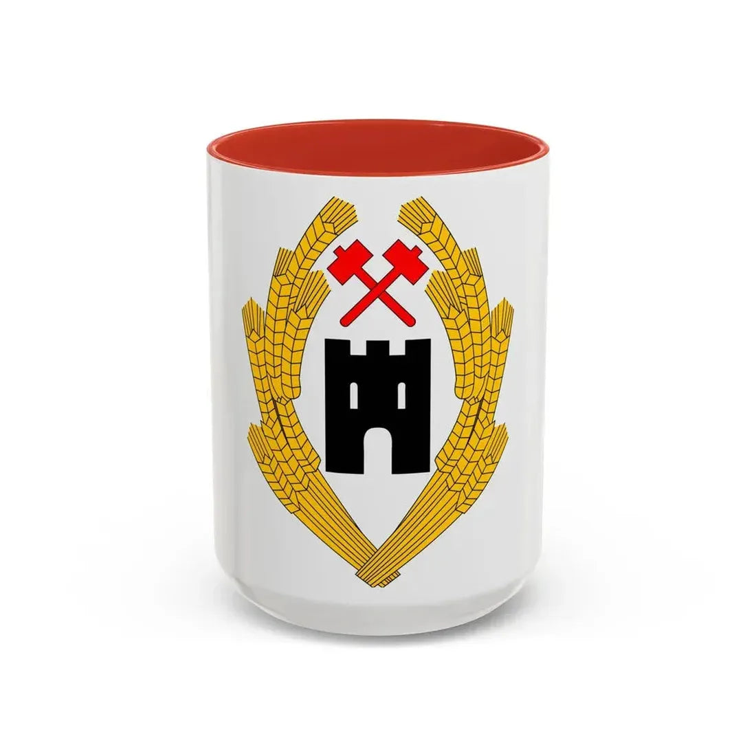 Coat of Arms of Austria 1918 - Accent Coffee Mug 15oz Red - Go Mug Yourself