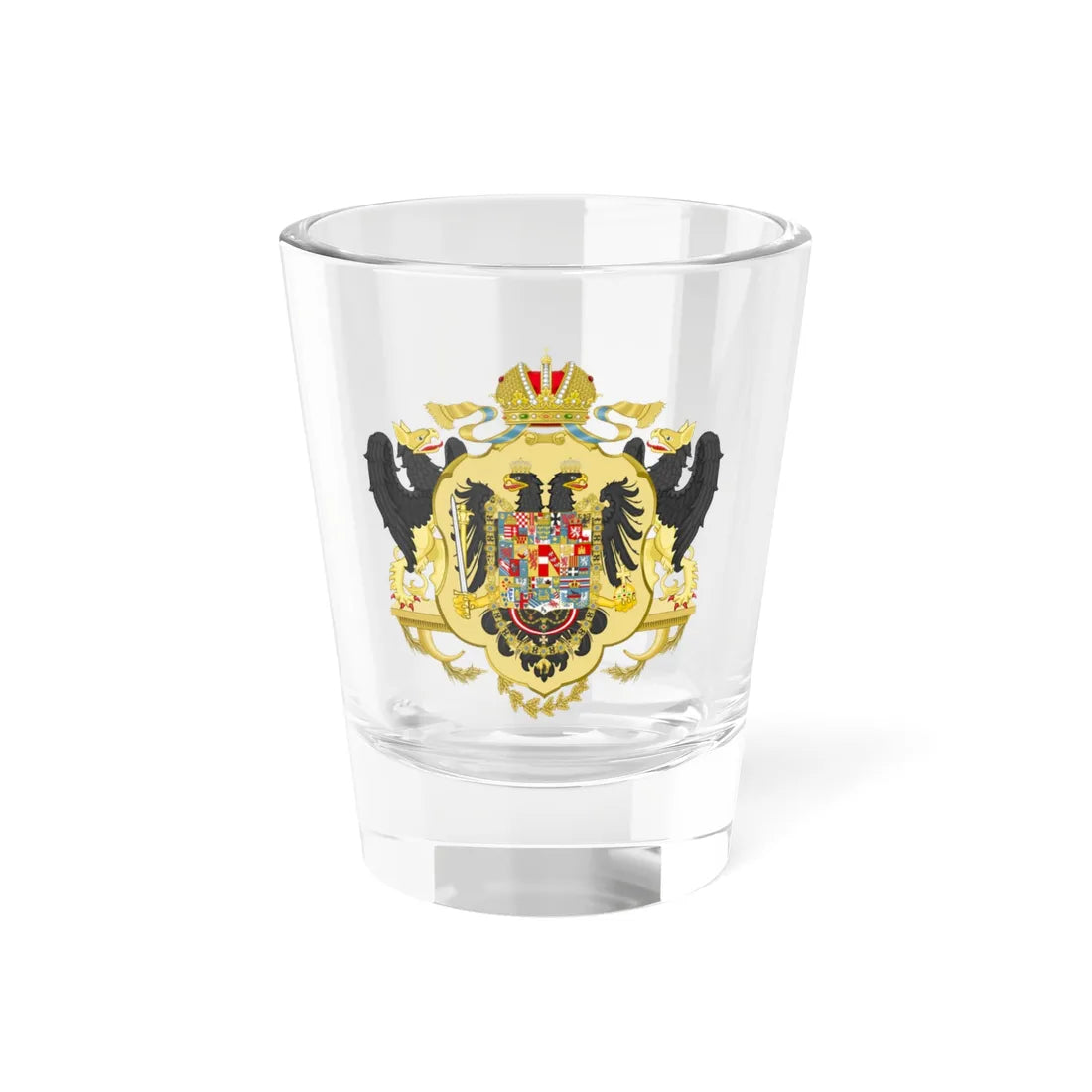 Coat of arms of Austria-Hungary 1846 (Austria) (Coat of Arms) Shot Glass 1.5oz 1.5oz - Go Mug Yourself
