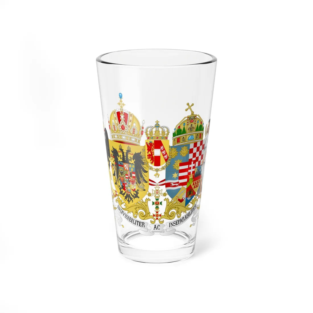 Coat of arms of Austria-Hungary 1914 (Austria) (Coat of Arms) Pint Glass 16oz 16oz - Go Mug Yourself