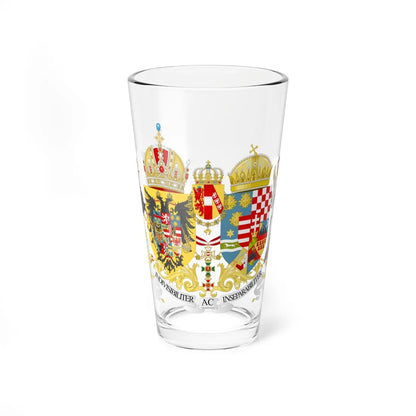 Coat of arms of Austria-Hungary 1914 v3 (Austria) (Coat of Arms) Pint Glass 16oz 16oz - Go Mug Yourself