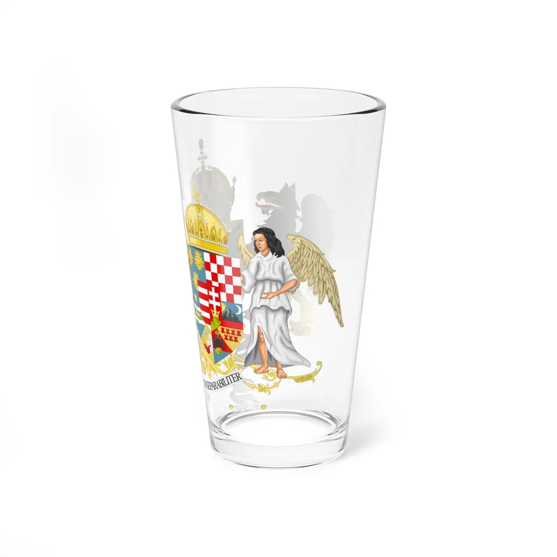 Coat of arms of Austria-Hungary 1914 v3 (Austria) (Coat of Arms) Pint Glass 16oz - Go Mug Yourself