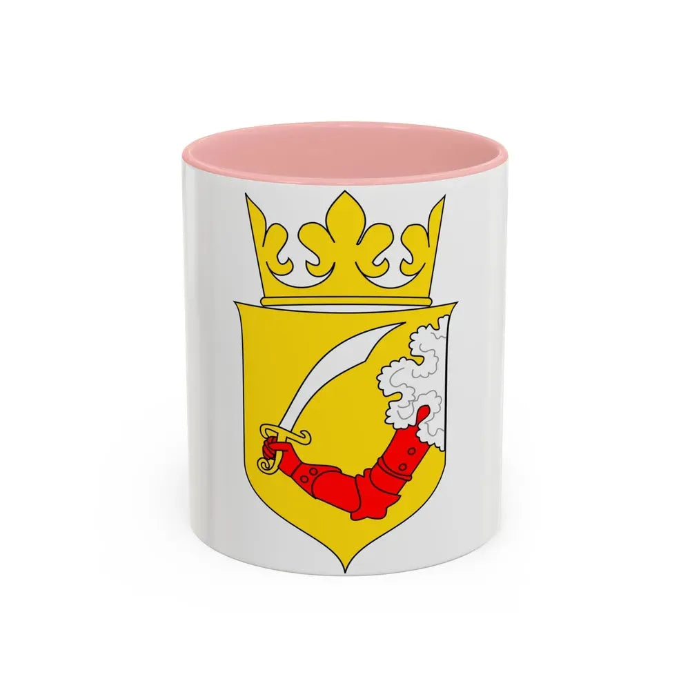 Coat of arms of Austrian Bosnia - Accent Coffee Mug 11oz Pink - Go Mug Yourself