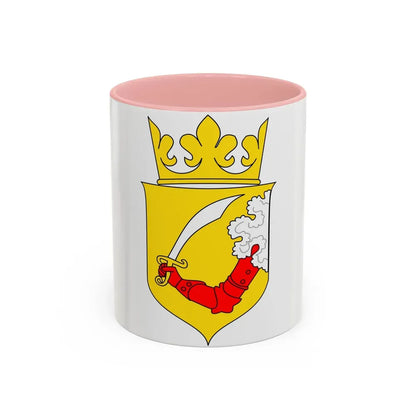Coat of arms of Austrian Bosnia - Accent Coffee Mug 11oz Pink - Go Mug Yourself