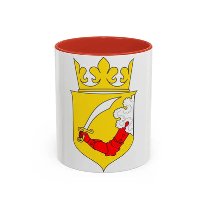 Coat of arms of Austrian Bosnia - Accent Coffee Mug 11oz Red - Go Mug Yourself