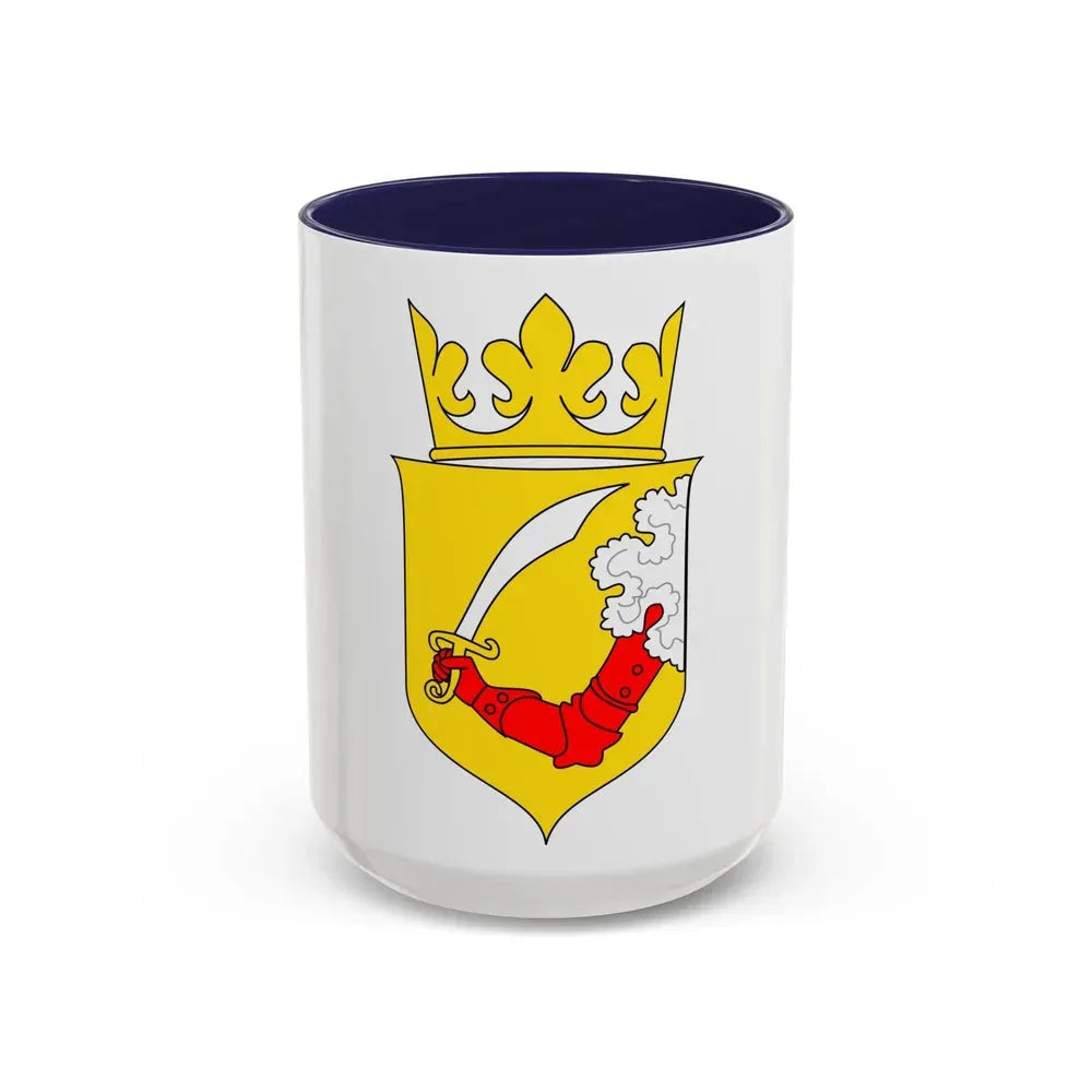 Coat of arms of Austrian Bosnia - Accent Coffee Mug 15oz Navy - Go Mug Yourself