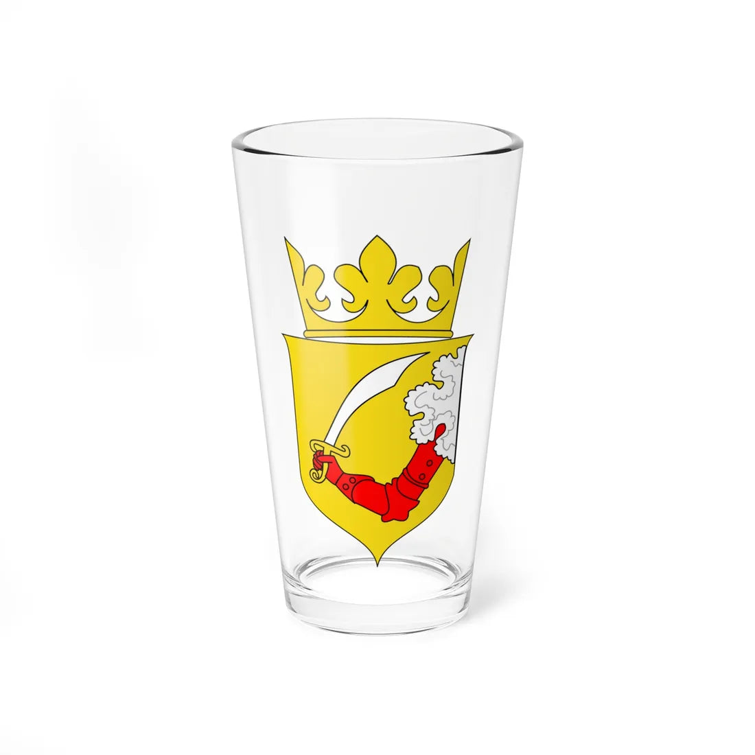Coat of arms of Austrian Bosnia (Bosnia and Herzegovina) (Coat of Arms) Pint Glass 16oz 16oz - Go Mug Yourself