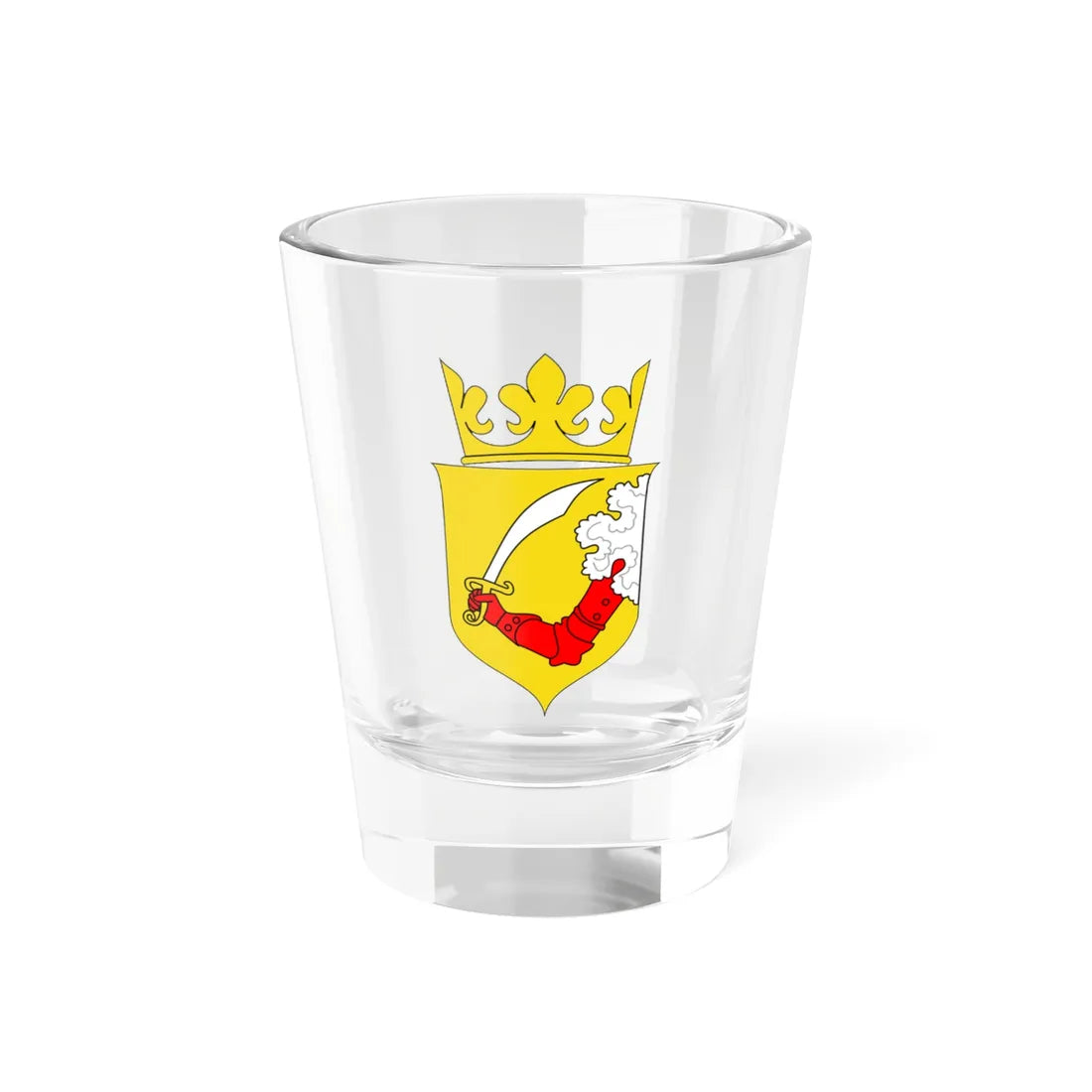 Coat of arms of Austrian Bosnia (Bosnia and Herzegovina) (Coat of Arms) Shot Glass 1.5oz 1.5oz - Go Mug Yourself