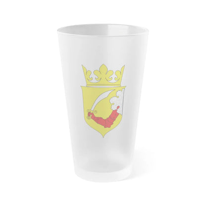 Coat of arms of Austrian Bosnia - Frosted Pint Glass 16oz-16oz-Frosted-Go Mug Yourself