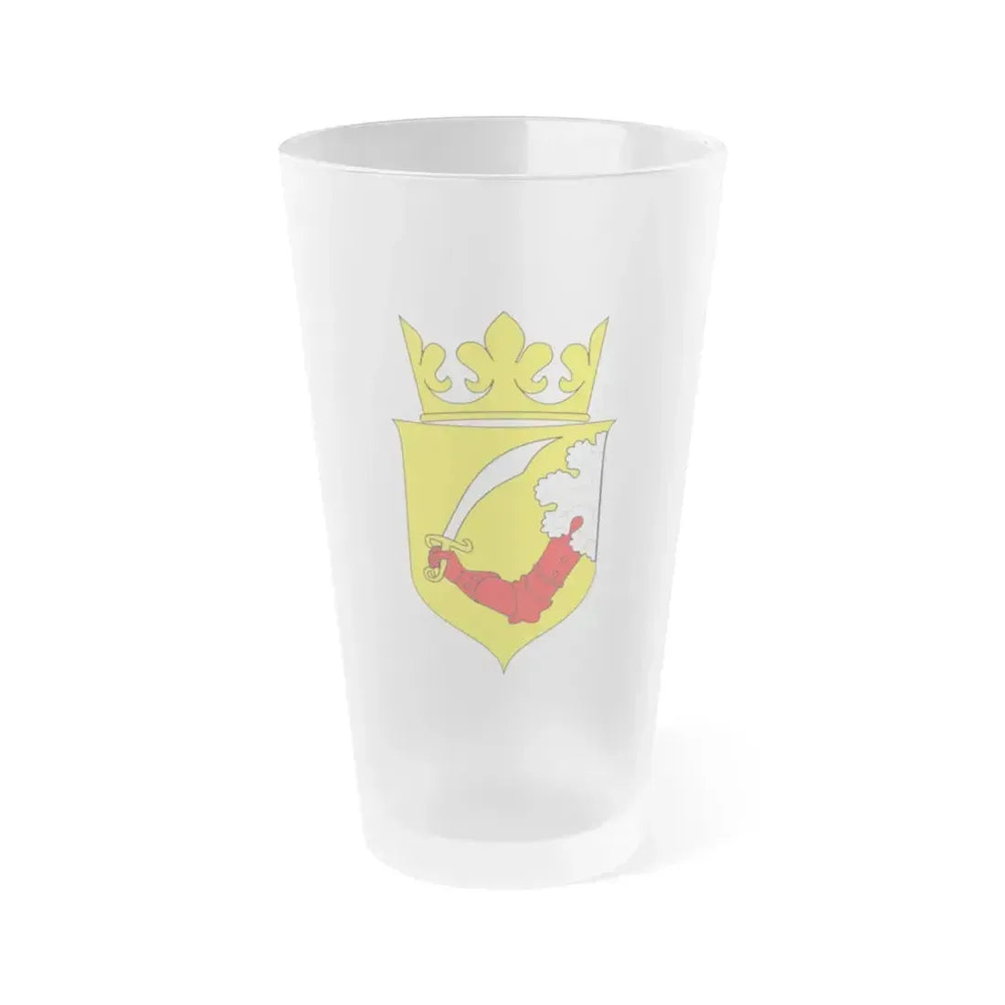Coat of arms of Austrian Bosnia - Frosted Pint Glass 16oz 16oz Frosted - Go Mug Yourself