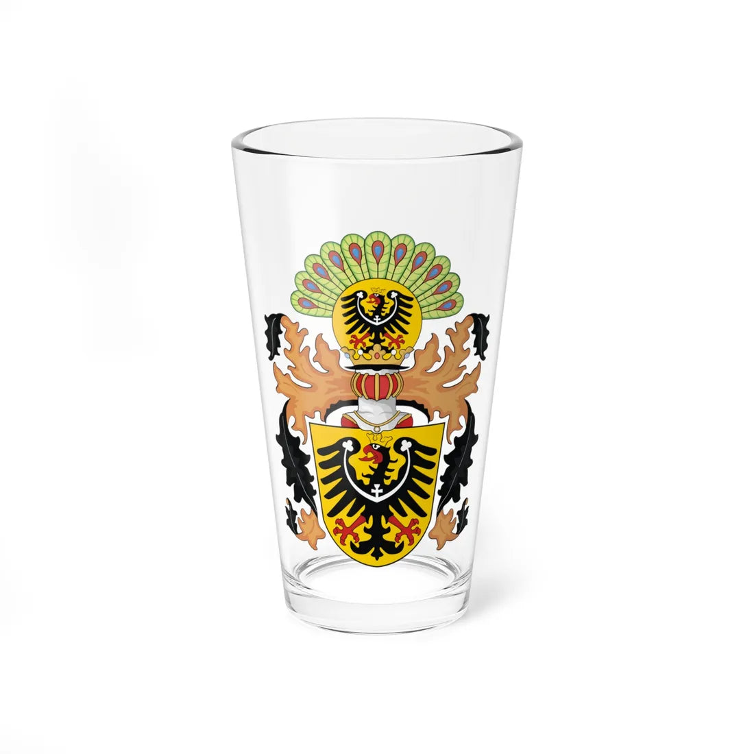 Coat of arms of Austrian Silesia (Czech Republic) (Coat of Arms) Pint Glass 16oz 16oz - Go Mug Yourself