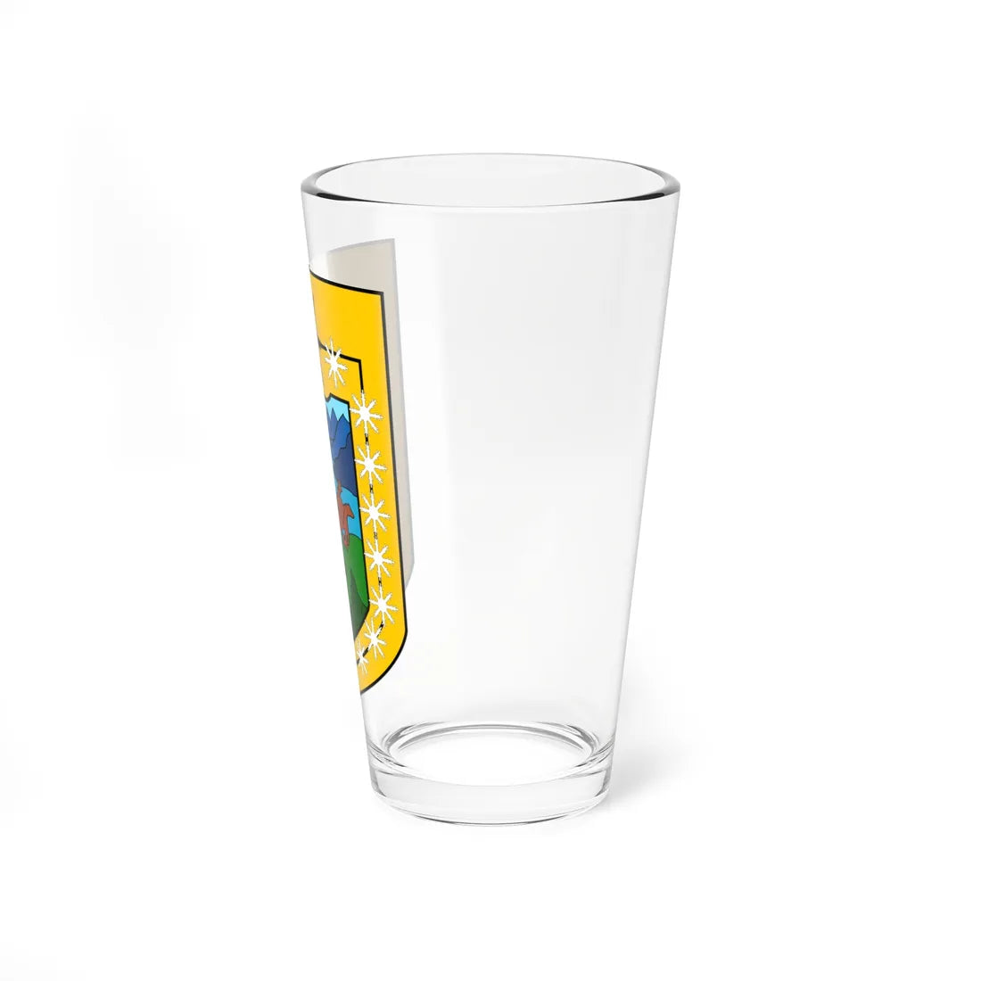 Coat of arms of Aysen Chile (Chile) (Coat of Arms) Pint Glass 16oz - Go Mug Yourself