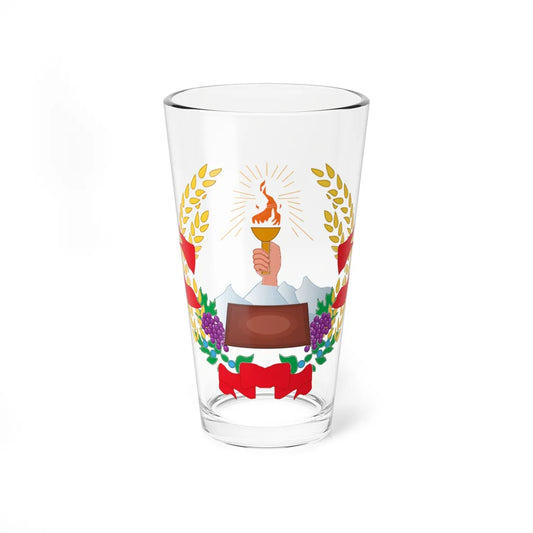 Coat of arms of Azerbaijan Peoples Government (Azerbaijan) (Coat of Arms) Pint Glass 16oz 16oz - Go Mug Yourself