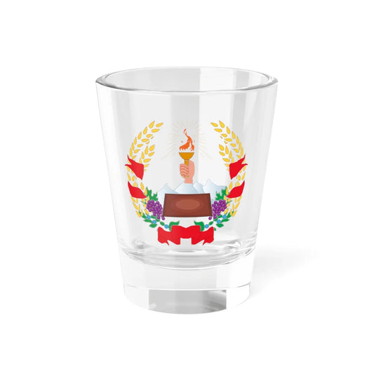 Coat of arms of Azerbaijan Peoples Government (Azerbaijan) (Coat of Arms) Shot Glass 1.5oz 1.5oz - Go Mug Yourself