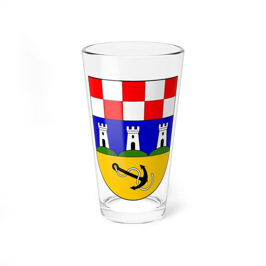 Coat of arms of Bakar (Croatia) (Coat of Arms) Pint Glass 16oz 16oz - Go Mug Yourself