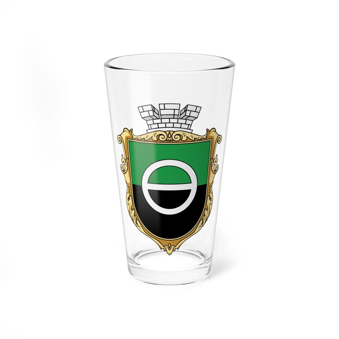 Coat of Arms of Bakhmut (Ukraine) (Coat of Arms) Pint Glass 16oz 16oz - Go Mug Yourself