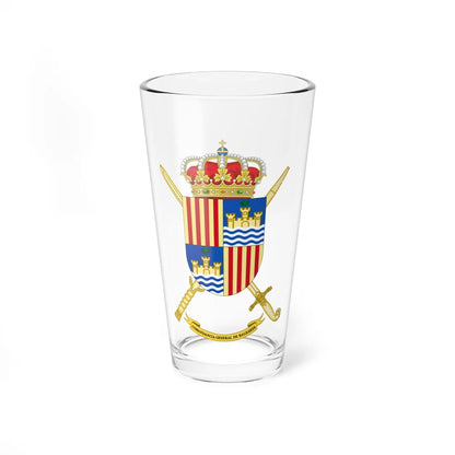 Coat of Arms of Balearics General Command (Spain) (Coat of Arms) Pint Glass 16oz 16oz - Go Mug Yourself