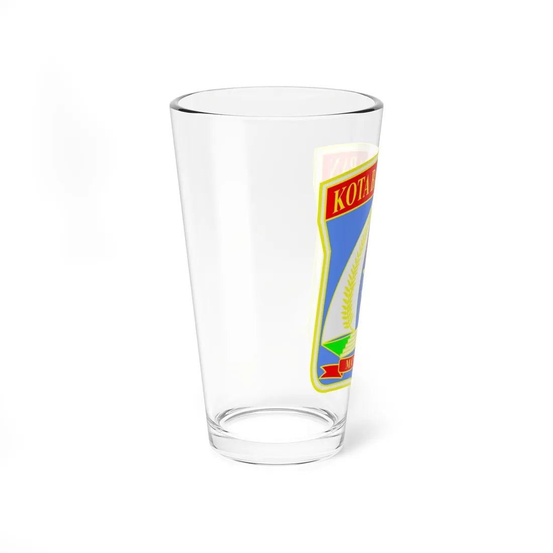 Coat of arms of Balikpapan (Indonesia) (Coat of Arms) Pint Glass 16oz - Go Mug Yourself