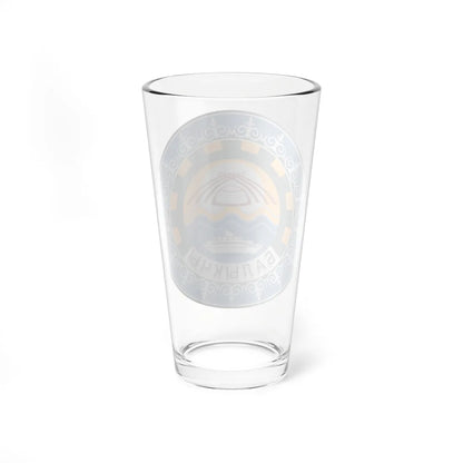Coat of arms of Balykchy (Kyrgyzstan) (Coat of Arms) Pint Glass 16oz - Go Mug Yourself