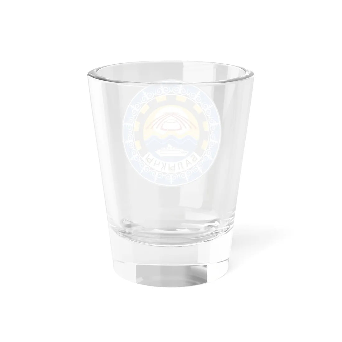 Coat of arms of Balykchy (Kyrgyzstan) (Coat of Arms) Shot Glass 1.5oz - Go Mug Yourself
