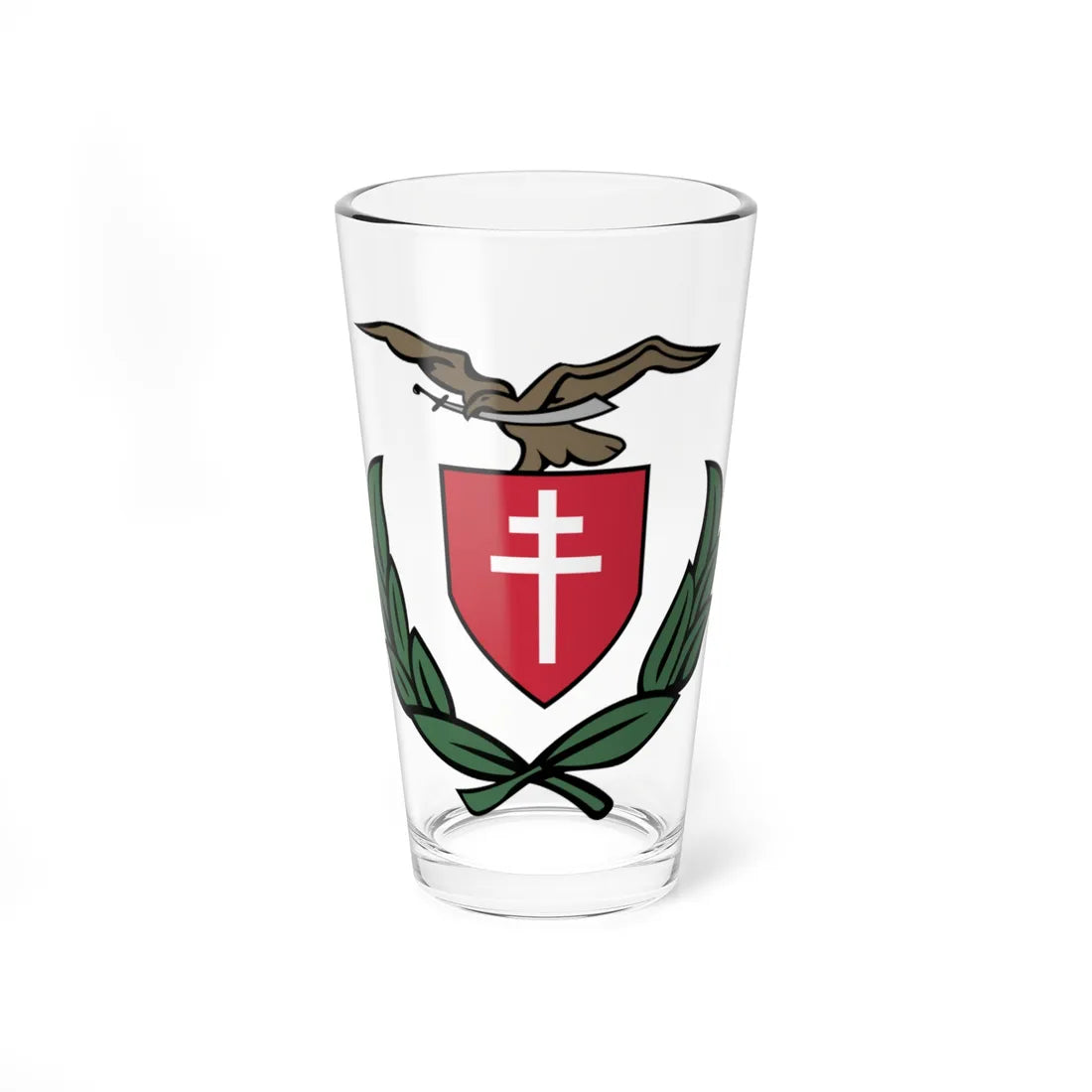 Coat of arms of Banate of Leitha (Austria) (Coat of Arms) Pint Glass 16oz 16oz - Go Mug Yourself