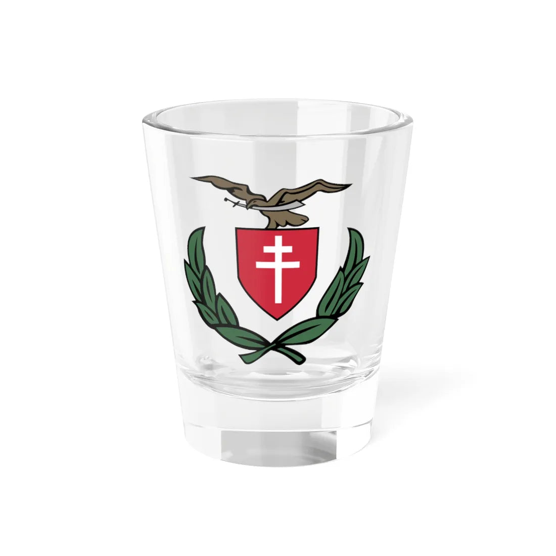 Coat of arms of Banate of Leitha (Austria) (Coat of Arms) Shot Glass 1.5oz 1.5oz - Go Mug Yourself