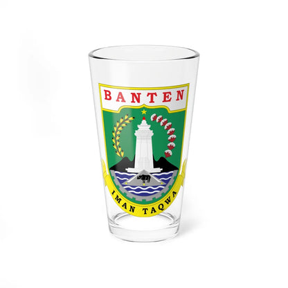 Coat of arms of Banten (Indonesia) (Coat of Arms) Pint Glass 16oz 16oz - Go Mug Yourself