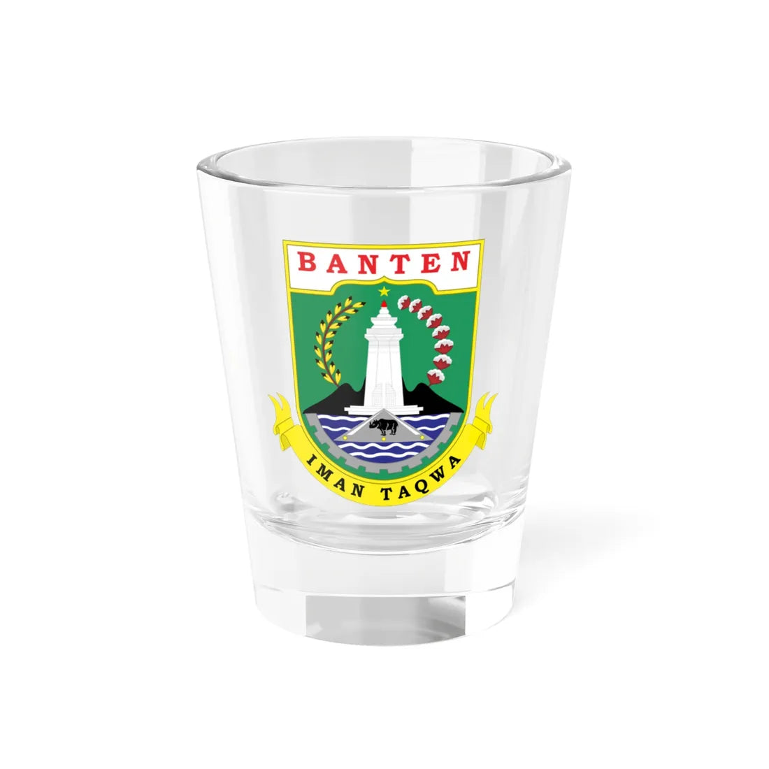 Coat of arms of Banten (Indonesia) (Coat of Arms) Shot Glass 1.5oz 1.5oz - Go Mug Yourself