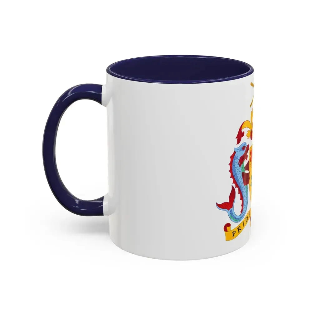 Coat of arms of Barbados - Accent Coffee Mug - Go Mug Yourself