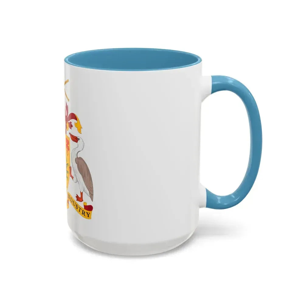 Coat of arms of Barbados - Accent Coffee Mug - Go Mug Yourself