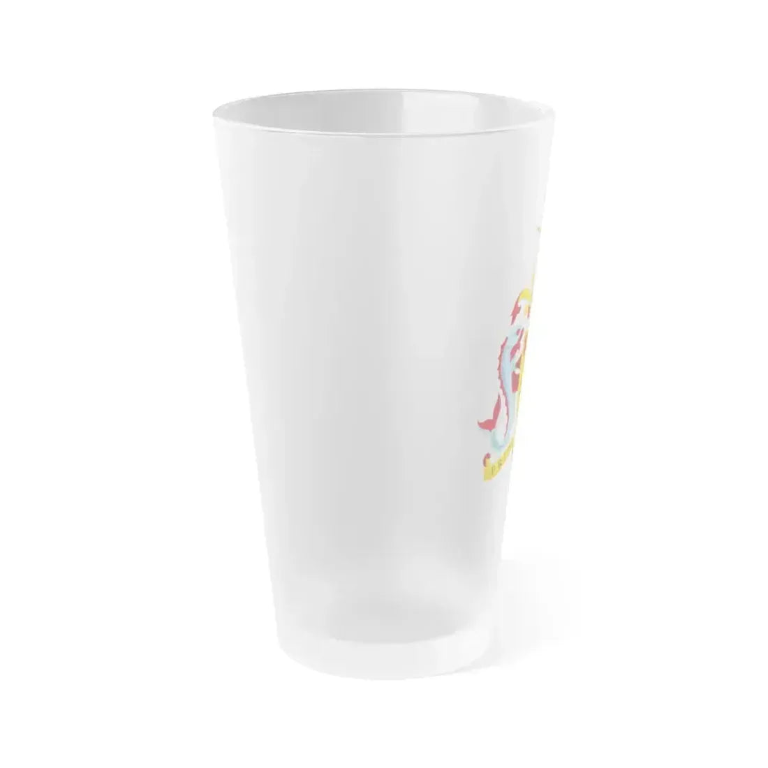 Coat of arms of Barbados - Frosted Pint Glass 16oz - Go Mug Yourself