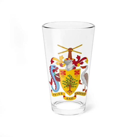 Coat of arms of Barbados - Pint Glass 16oz 16oz - Go Mug Yourself