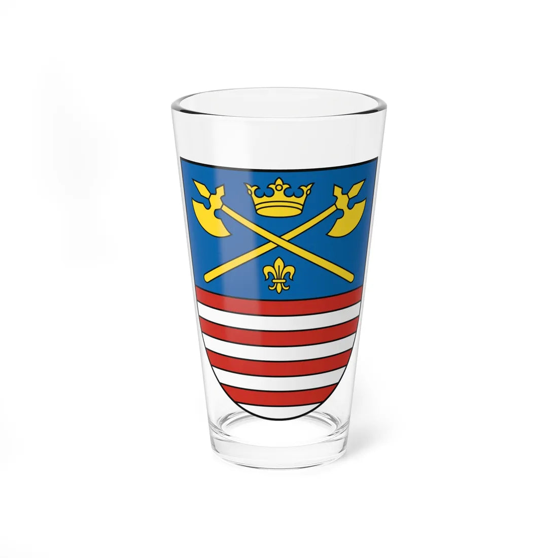 Coat of Arms of Bardejov (Slovakia) (Coat of Arms) Pint Glass 16oz 16oz - Go Mug Yourself