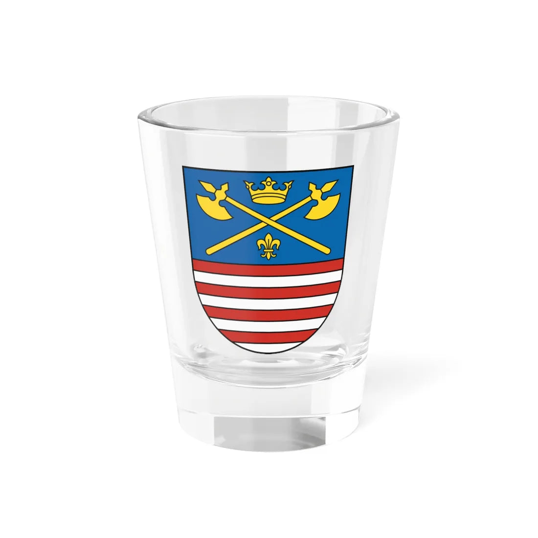 Coat of Arms of Bardejov (Slovakia) (Coat of Arms) Shot Glass 1.5oz 1.5oz - Go Mug Yourself