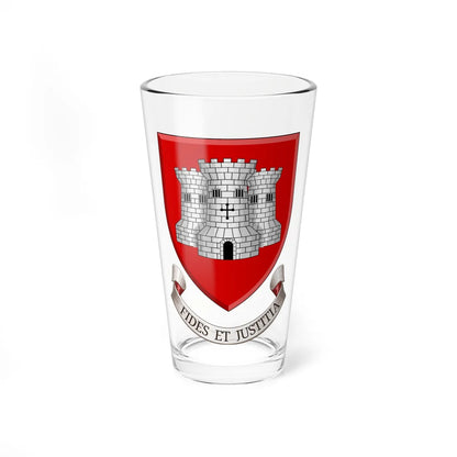 Coat of arms of Barnstaple Town Council (England) (Coat of Arms) Pint Glass 16oz 16oz - Go Mug Yourself