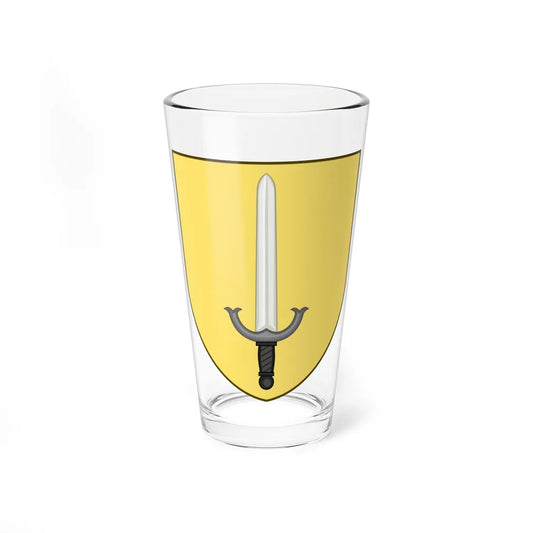 Coat of arms of Barrington Rhode Island (United States) (Coat of Arms) Pint Glass 16oz 16oz - Go Mug Yourself